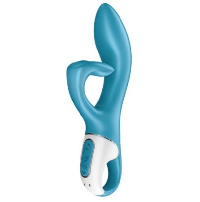 Vibro Rabbit EMBRACE ME Satisfyer 20cm Bleu- Rabbits Vibrants en stock sur Fun et plaisirs