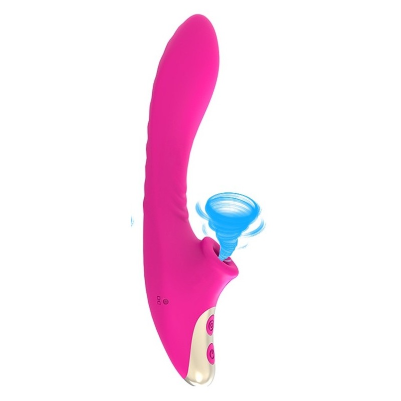 Stimulateur de clitoris et Point G Dudu 20cm Rose