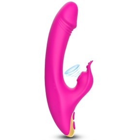 Vibro Rabbit à aspiration Amant Vibe 22cm Rose- Vibromasseurs Design en stock sur Fun et plaisirs