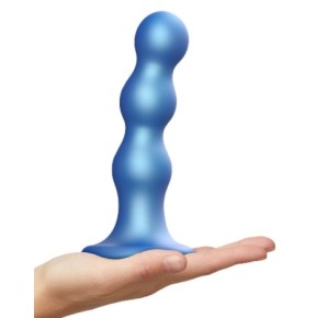 Plug Silicone Balls Strap-On-Me L 15 x 3.9cm Bleu- PLUG COULEUR en stock sur Fun et plaisirs