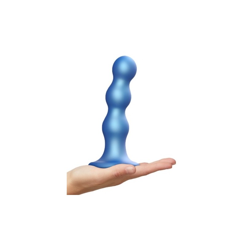 Plug Silicone Balls Strap-On-Me L 15 x 3.9cm Bleu