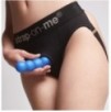 Plug Silicone Balls Strap-On-Me L 15 x 3.9cm Bleu