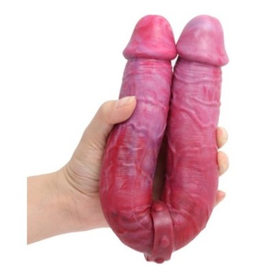 Double gode Duo Real 36 x 4.3cm- Godes insolites en stock sur Fun et plaisirs