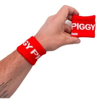 Bandeaux de poignets PIGGY x2- Harnais Homme en stock sur Fun et plaisirs