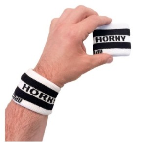 Bandeaux de poignets HORNY x2- Harnais Homme en stock sur Fun et plaisirs