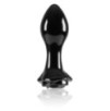 Plug en verre Crystal Rose 7 x 3.2cm Noir