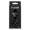 Plug en verre Crystal Rose 7 x 3.2cm Noir