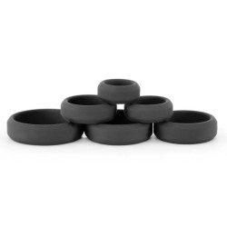 Lot de 6 cockrings silicone- Cockrings Flexibles en stock sur Fun et plaisirs