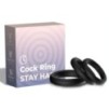 Lot de 3 cockring Silicone Set Ring Noirs