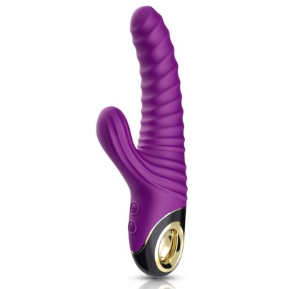 Vibro Rabbit Eternity 22cm Violet- Rabbits Vibrants en stock sur Fun et plaisirs