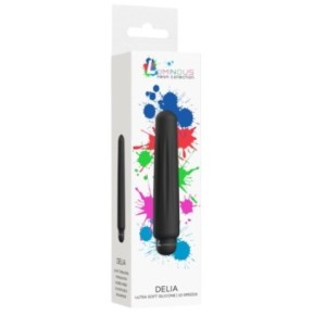 Mini vibro Delia 12cm Noir