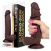 Gode réaliste Slidy Cock 15 x 4cm Marron