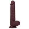 Gode réaliste Slidy Cock 17 x 4cm Marron