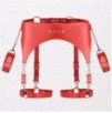 Ceinture Porte-Jarretelles et Menottes Rouge