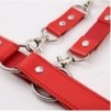 Ceinture Porte-Jarretelles et Menottes Rouge