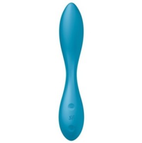 Vibro G-Spot Flex 1 Satisfyer 20cm Turquoise- Vibromasseurs Design en stock sur Fun et plaisirs