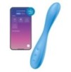 Vibro connecté G-SPOT FLEX 4+ Satisfyer 20cm Bleu