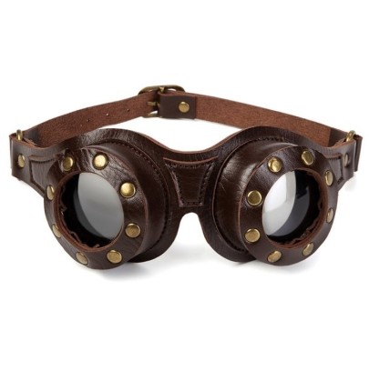 Paire de lunettes Motor Marron- Cagoules & Masques en stock sur Fun et plaisirs