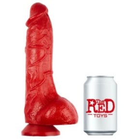 JOSEF 18 x 5.5cm Rouge- Dildos Noir en stock sur Fun et plaisirs