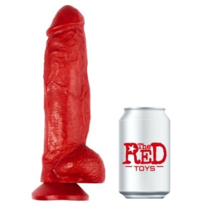 LOIS 18 x 5.8cm Rouge- Dildos Noir en stock sur Fun et plaisirs