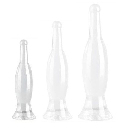 Plug transparent Bottle S 18 x 4.5cm- Plugs M/L - Largeur + de 3 cm en stock sur Fun et plaisirs