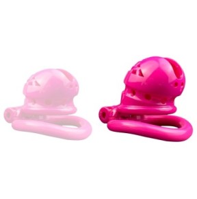 Cage de chasteté Sex Slave M 6.5 x 3.5cm Rose- Cages de Chasteté en stock sur Fun et plaisirs