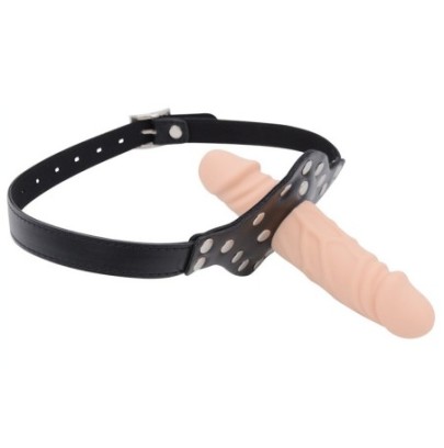 Bâillon Penis Double Cock S 10 x 3.3cm- Baillons BDSM en stock sur Fun et plaisirs