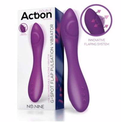 Vibro G-Spot Flap Pulsator 22cm Violet- Point G en stock sur Fun et plaisirs