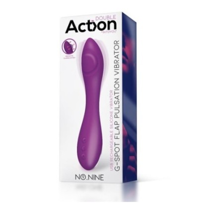 Vibro G-Spot Flap Pulsator 22cm Violet