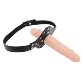 Bâillon Penis Double Cock L 17 x 4cm- Baillons BDSM en stock sur Fun et plaisirs