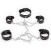 Set de restriction Collier et Menottes Noir