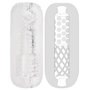 Gaine de masturbation Palm Stroker N°3 - 12.5cm transparente- Masturbateurs en stock sur Fun et plaisirs