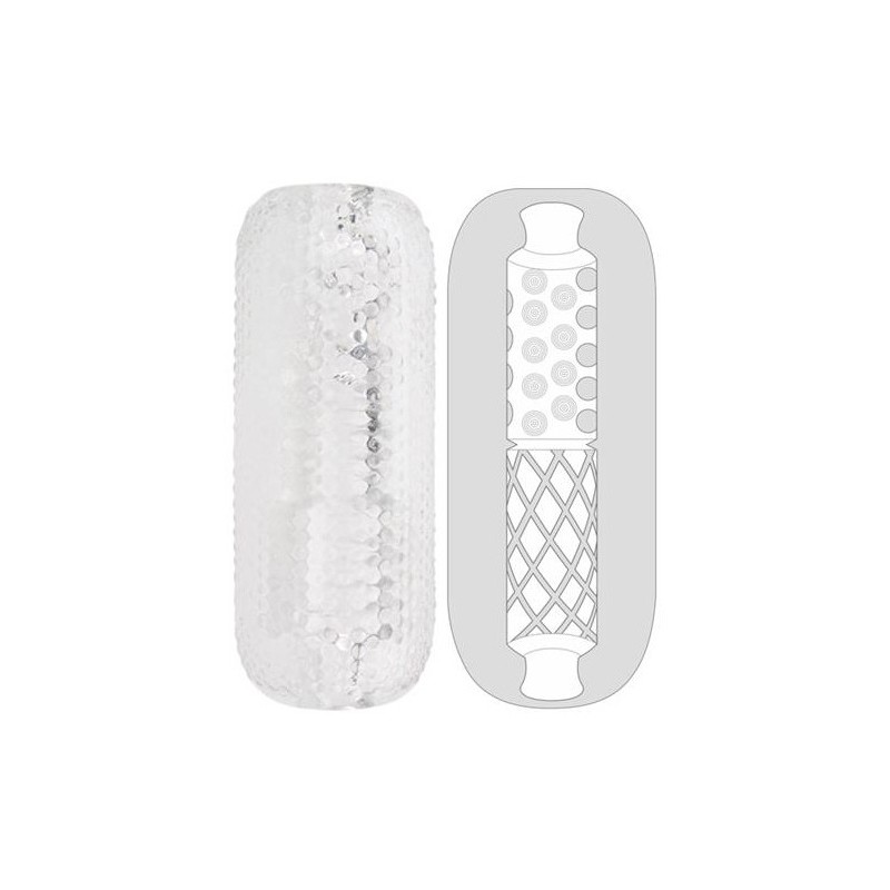 Gaine de masturbation Palm Stroker N°3 - 12.5cm transparente