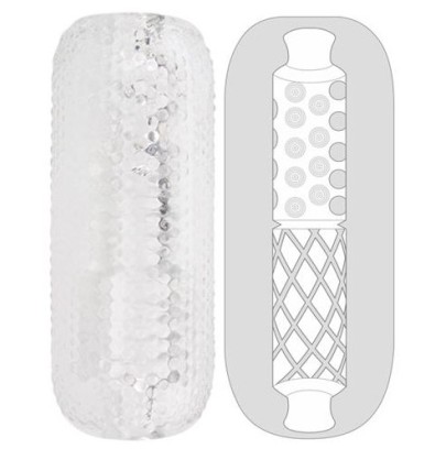 Gaine de masturbation Palm Stroker N°3 - 12.5cm transparente- Masturbateurs en stock sur Fun et plaisirs