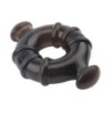 Lot de 4 cockrings Rudder Noirs