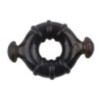 Lot de 4 cockrings Rudder Noirs