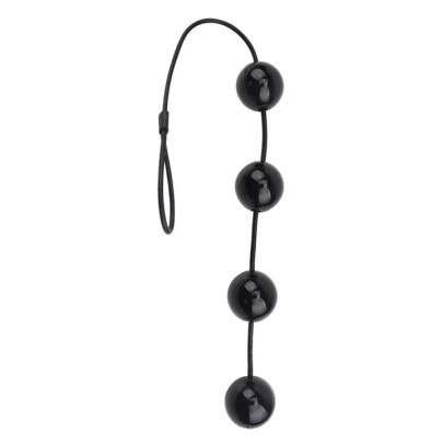 Boules anales Rubicon S 25 x 4cm Noires- Boules de Geisha en stock sur Fun et plaisirs