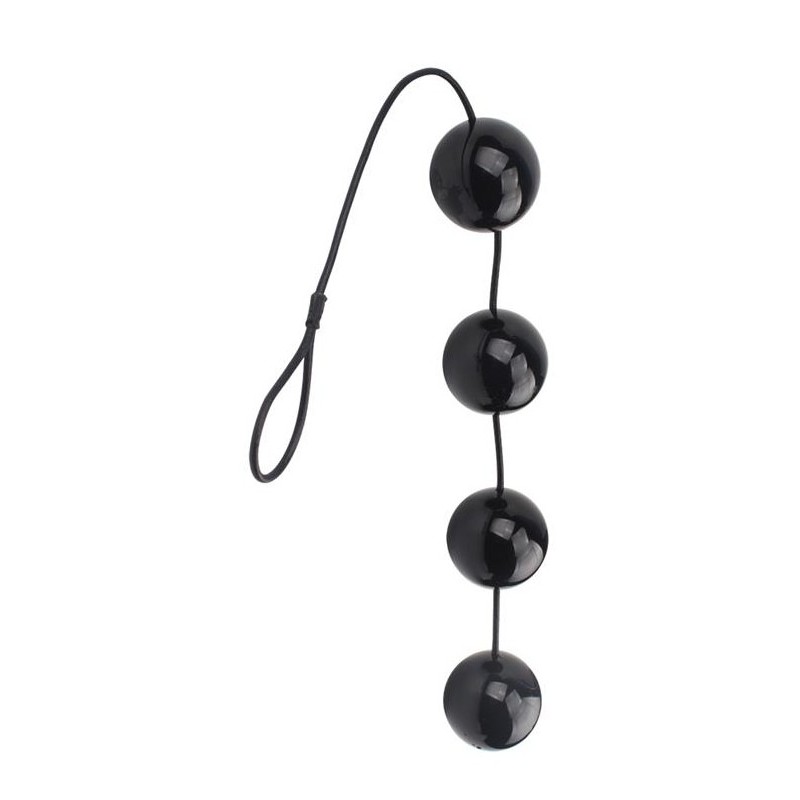 Boules anales Rubicon L 35 x 6cm Noires