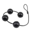 Boules anales Rubicon L 35 x 6cm Noires