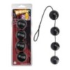 Boules anales Rubicon L 35 x 6cm Noires