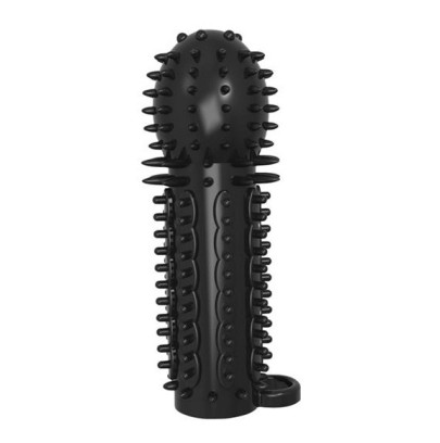 Gaine de pénis Nubby 14.5 x 4.8cm Noire- Gaines Pénis en stock sur Fun et plaisirs