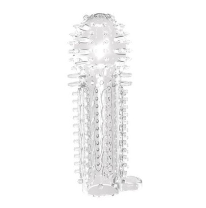 Gaine de pénis Nubby 14.5 x 4.8cm Transparente- Gaines Pénis en stock sur Fun et plaisirs