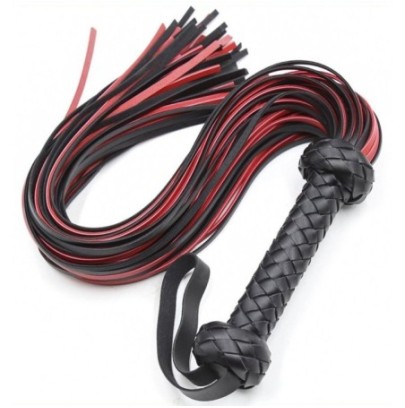 Martinet Lofy Whip 65cm Noir-Rouge- Fouets