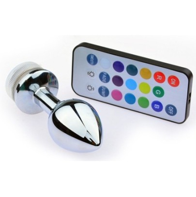 Plug Bijou lumineux Light Led M 7 x 3.4cm- Bijoux Anal en stock sur Fun et plaisirs