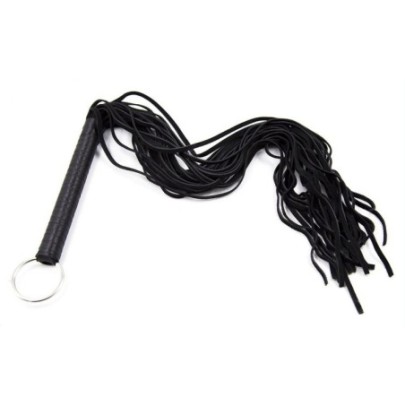 Martinet long Ribbon 63cm Noir- Fouets