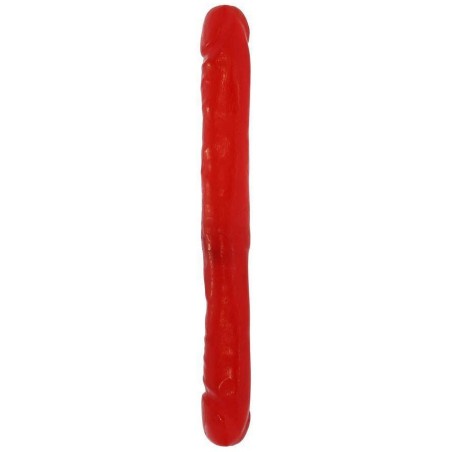 Double Gode Rouge 32 x 3.7 cm- Godes Doubles en stock sur Fun et plaisirs