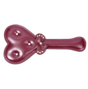 Paddle Bow Heart 30cm Marron