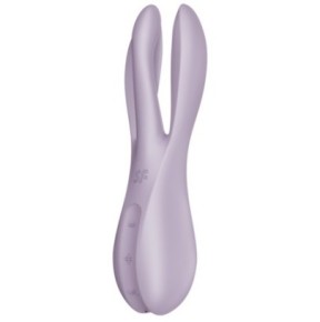 Stimulateur de clitoris vibrant Threesome 2 Satisfyer Violet- Vibromasseurs Design en stock sur Fun et plaisirs