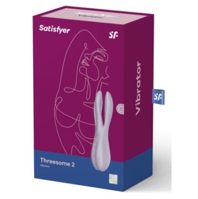 Stimulateur de clitoris vibrant Threesome 2 Satisfyer Violet