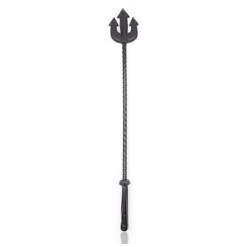 Cravache Trident 65cm Noire